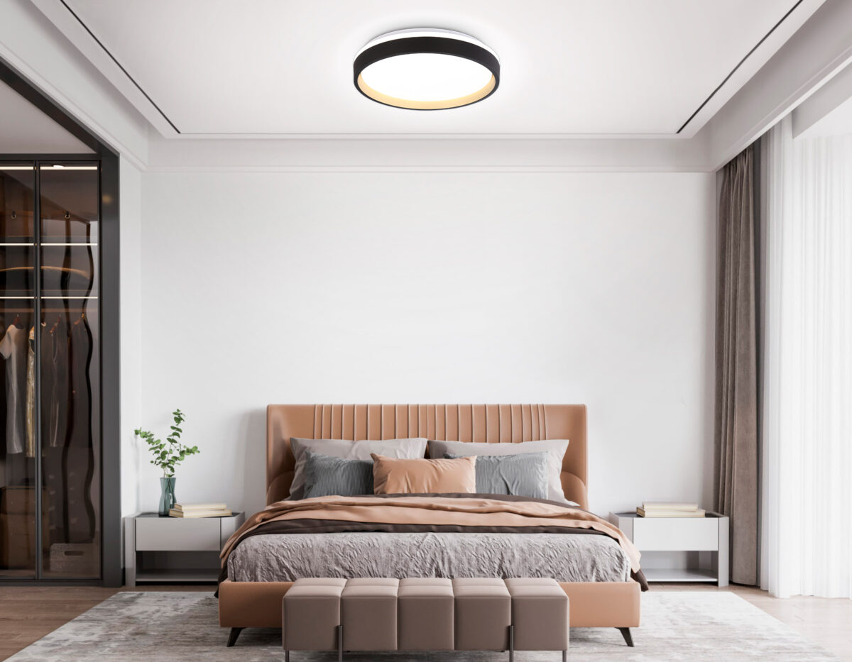 FZ604 BK/GD черный/золото IP20 46W 3000K-6500K+RGB D390*80 (ПДУ ИК) — изображение 6