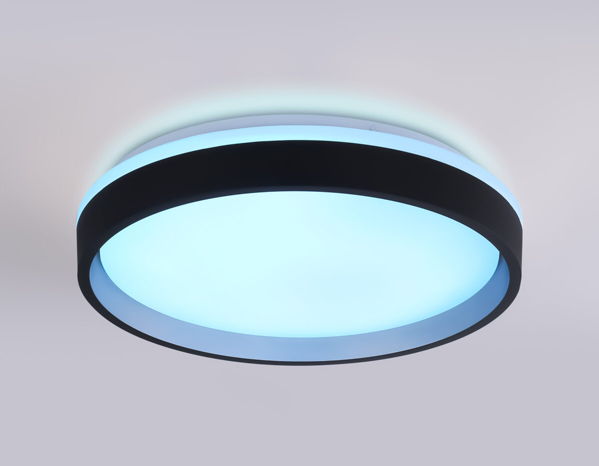 FZ604 BK/GD черный/золото IP20 46W 3000K-6500K+RGB D390*80 (ПДУ ИК) — изображение 8