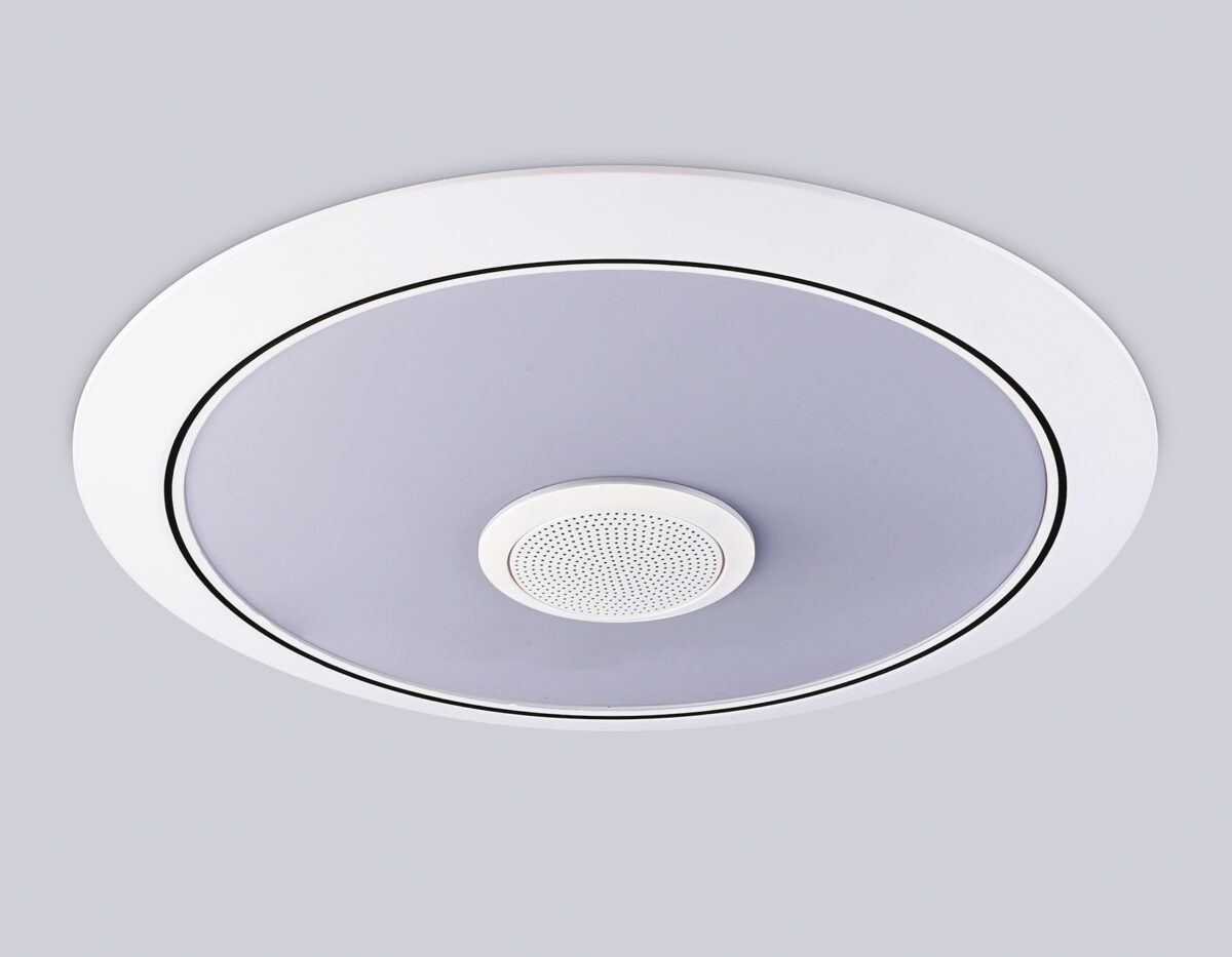 FZ710 WH белый IP20 40W 3000-6500K+RGB Music 370*56 (ПДУ ИК) — изображение 1