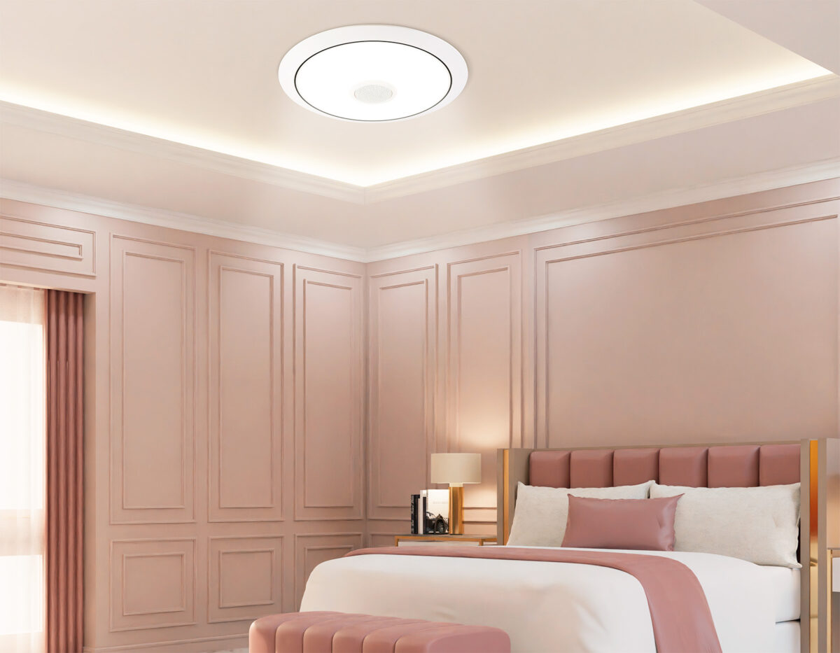 FZ710 WH белый IP20 40W 3000-6500K+RGB Music 370*56 (ПДУ ИК) — изображение 5