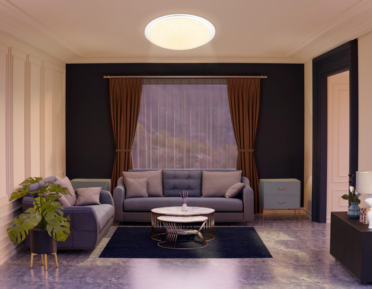 FZ770 WH белый IP20 42W 3000-6500K+RGB 450*55 (ПДУ ИК) — изображение 3