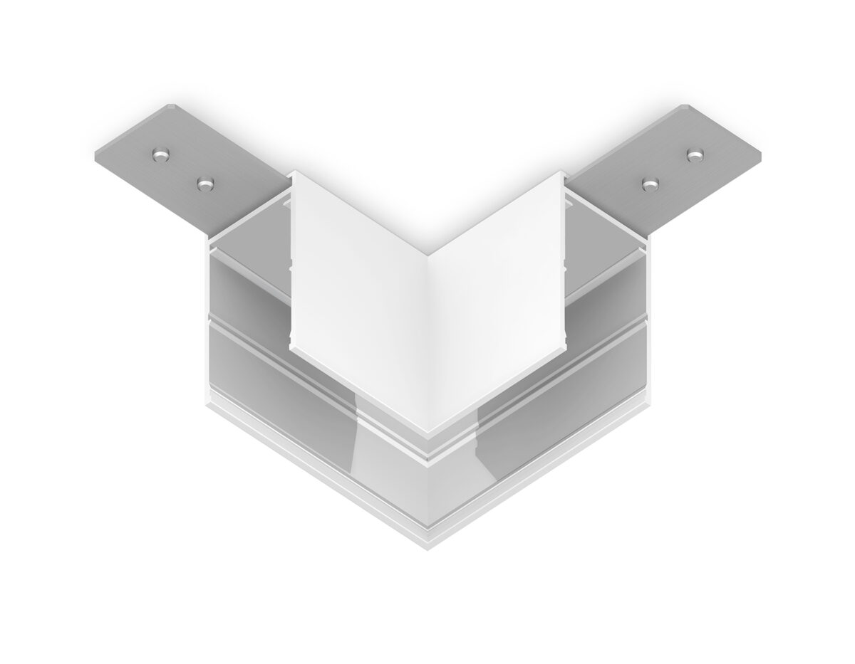 GL1031 WH белый коннектор угловой для накладного шинопровода Magnetic 220V 80*80*52 — изображение 5