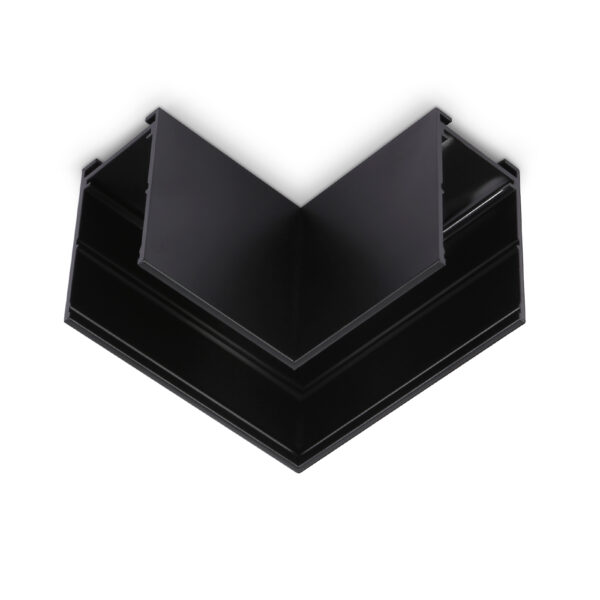 GL1032 BK черный коннектор угловой для накладного шинопровода Magnetic 220V 80*80*52