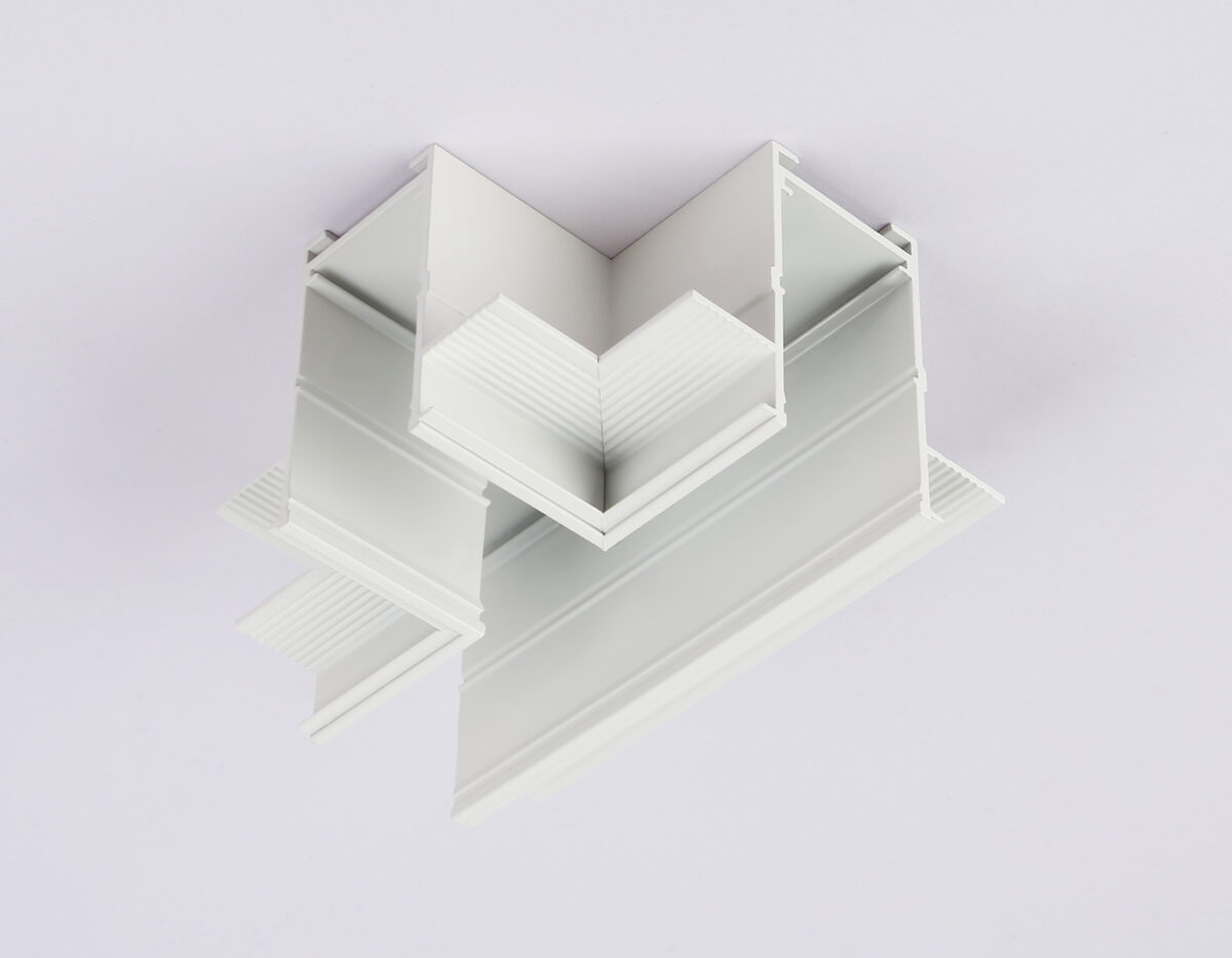 GL1041 WH белый коннектор T-образный для встраиваемого шинопровода Magnetic 220V 110*80*47 — изображение 2