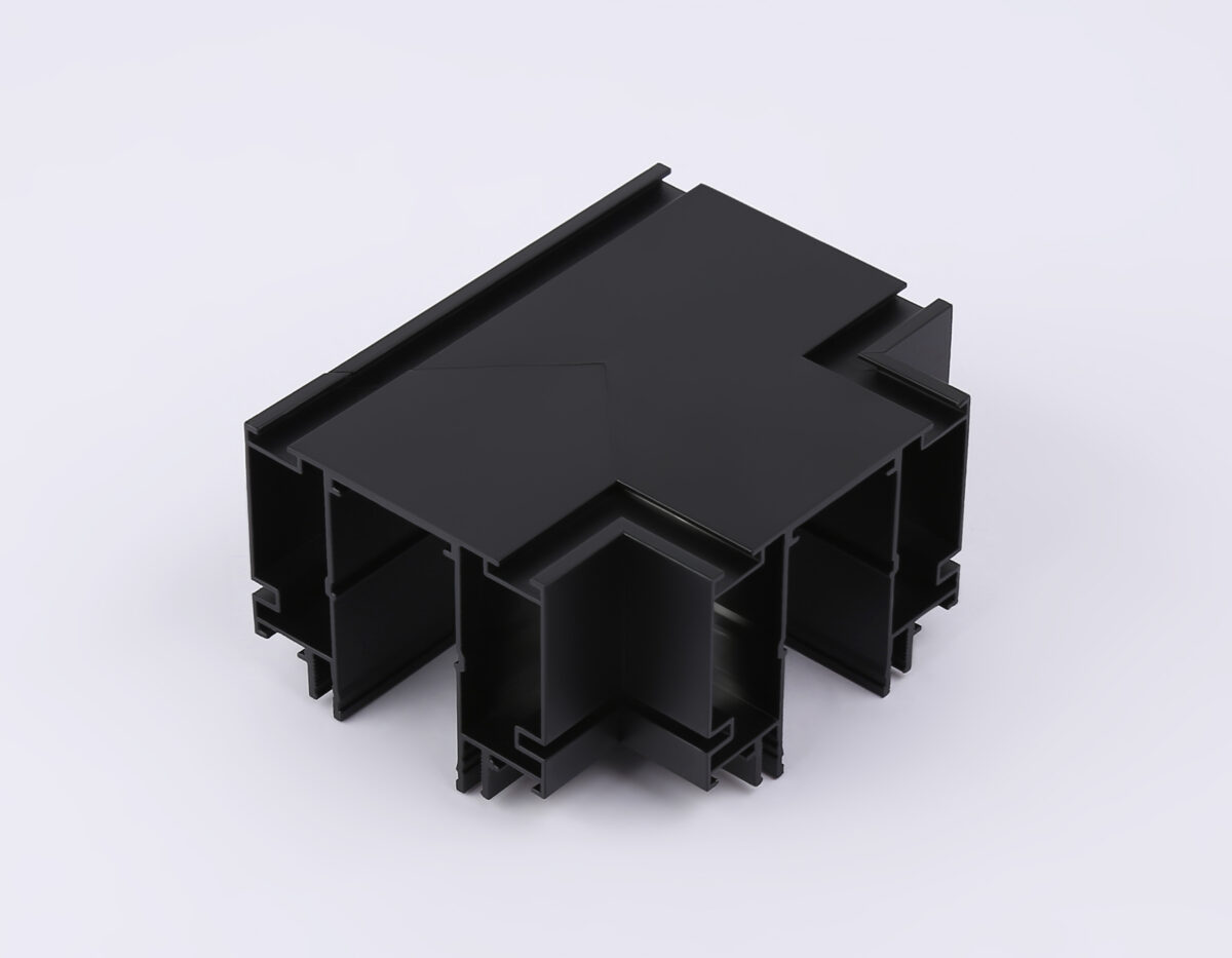 GL1044 BK черный коннектор Т-образный для корпуса в натяжной потолок Magnetic 220V 140*100*61 — изображение 2