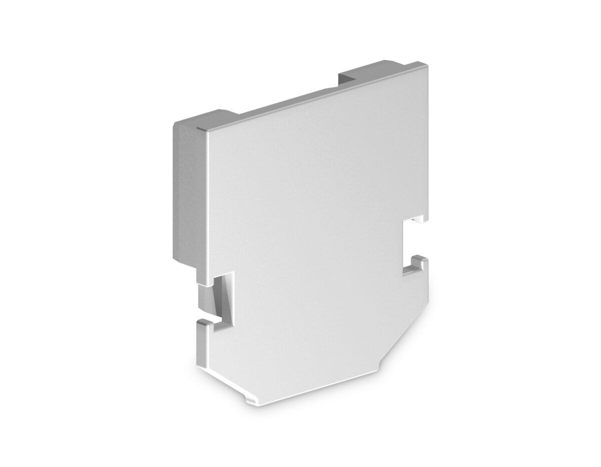 GL1063 WH белый заглушка для корпуса в натяжной потолок для шинопровода Magnetic 220V 61*61*9 (2шт) — изображение 1