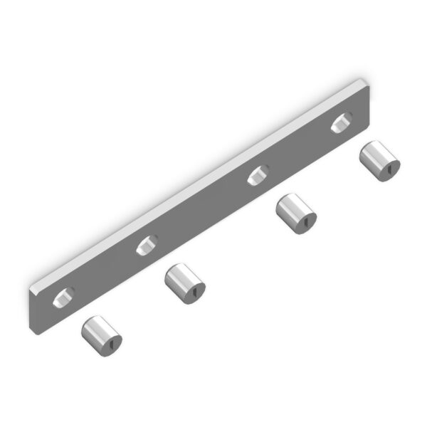 GL1071 AL алюминий соединитель прямой для корпуса в натяжной потолок (4шт)