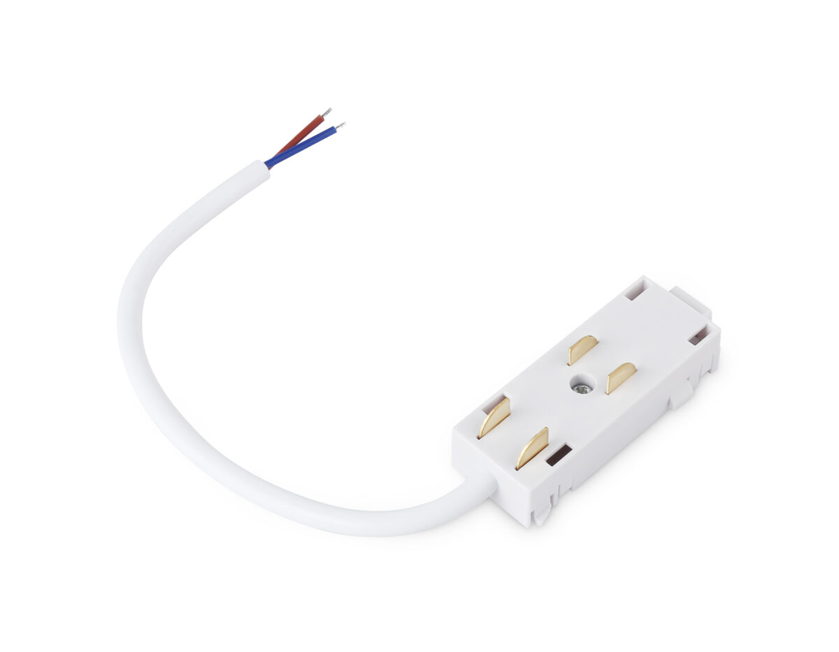 GL1101 WH белый ввод питания для шинопровода Magnetic 220V IP20 200*28.5*18 — изображение 1