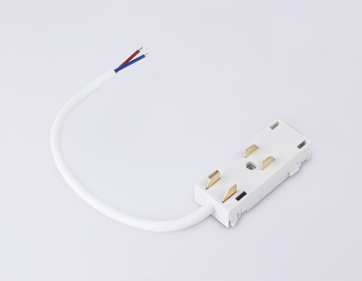 GL1101 WH белый ввод питания для шинопровода Magnetic 220V IP20 200*28.5*18 — изображение 2