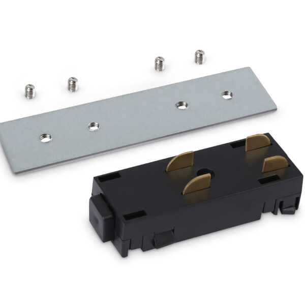 GL1106 BK черный коннектор питания с соединителем для шинопровода Magnetic 220V 68*28.5*18