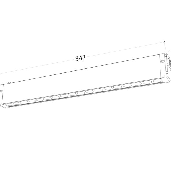 GL1311 WH белый IP20 15W 3000K-6400K 220V 24° 342*25*42 (Без ПДУ)