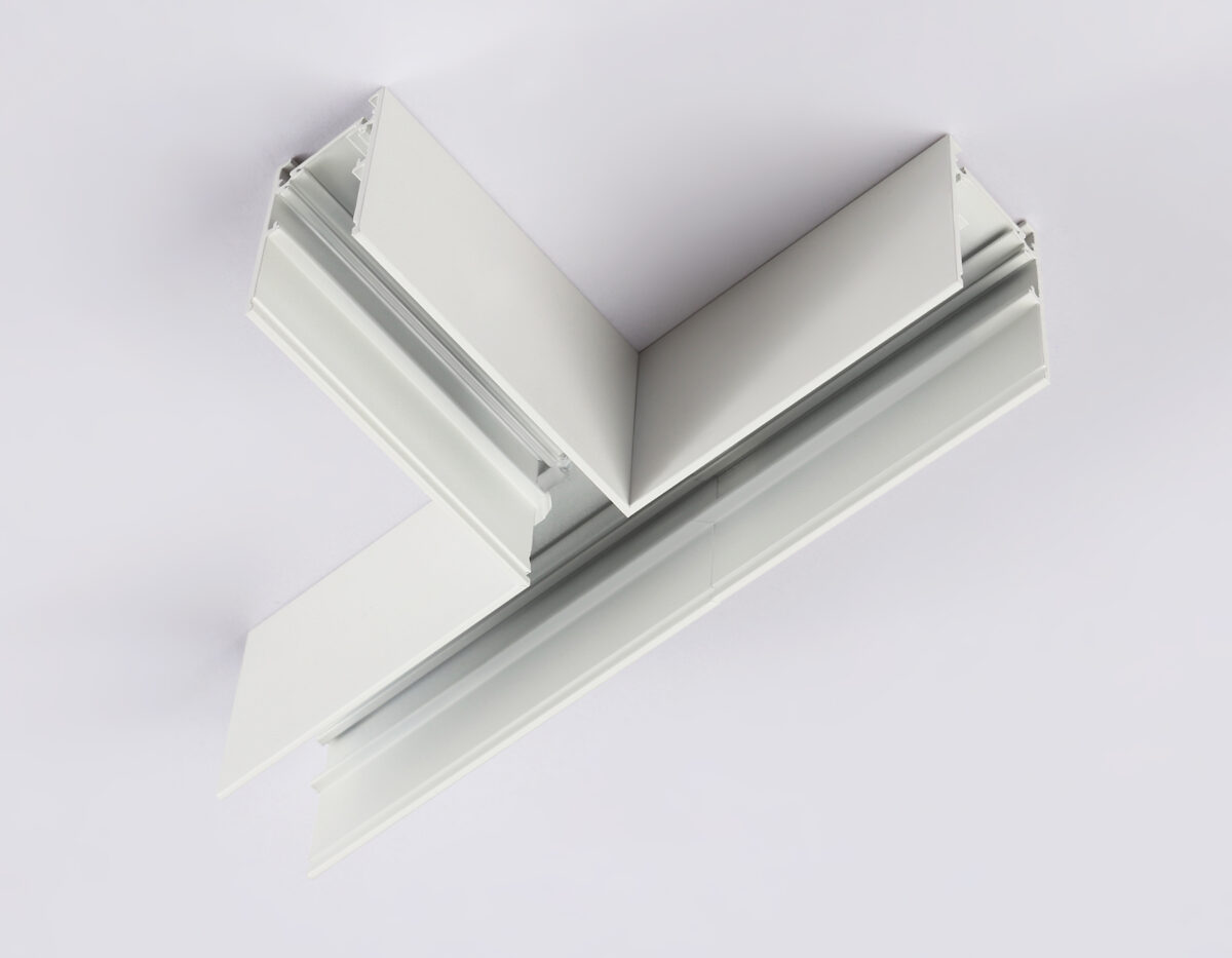 GL3373 WH белый коннектор T-образный для накладного шинопровода L170*85*53.7 — изображение 2