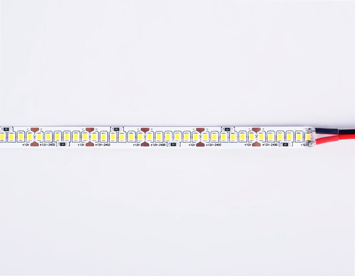 GS1401 2835 240Led/ 17W m/ 12V IP20 3000K/ 5000*10*1.2mm (2 конт.) — изображение 3