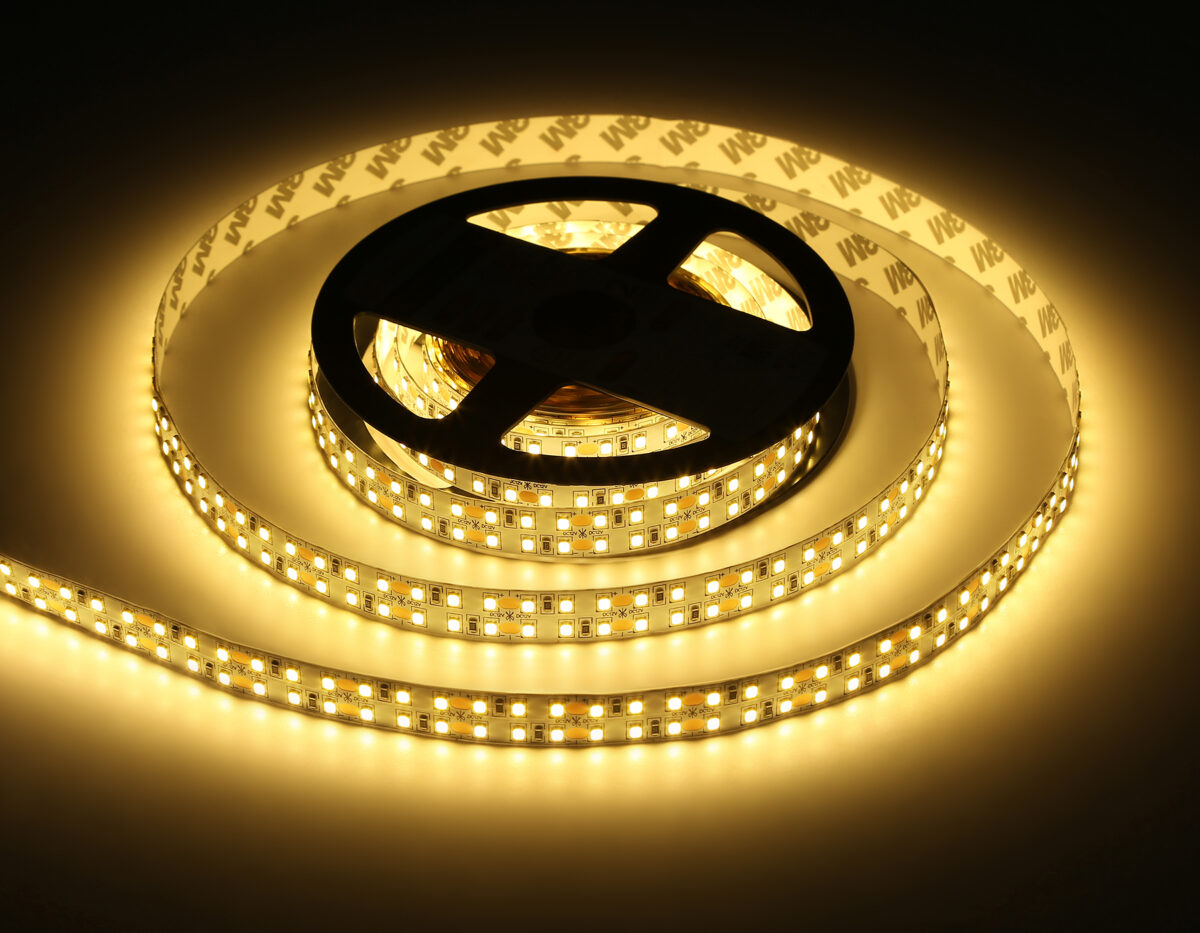 GS1701 2835 240Led/ 24W m/ 12V IP20 3000K/ 5000*10*1.2mm (2 конт.) — изображение 7