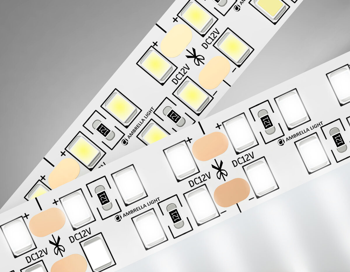 GS1702 2835 240Led/ 24W m/ 12V IP20 4500K/ 5000*14*1.2mm (2 конт.) — изображение 9