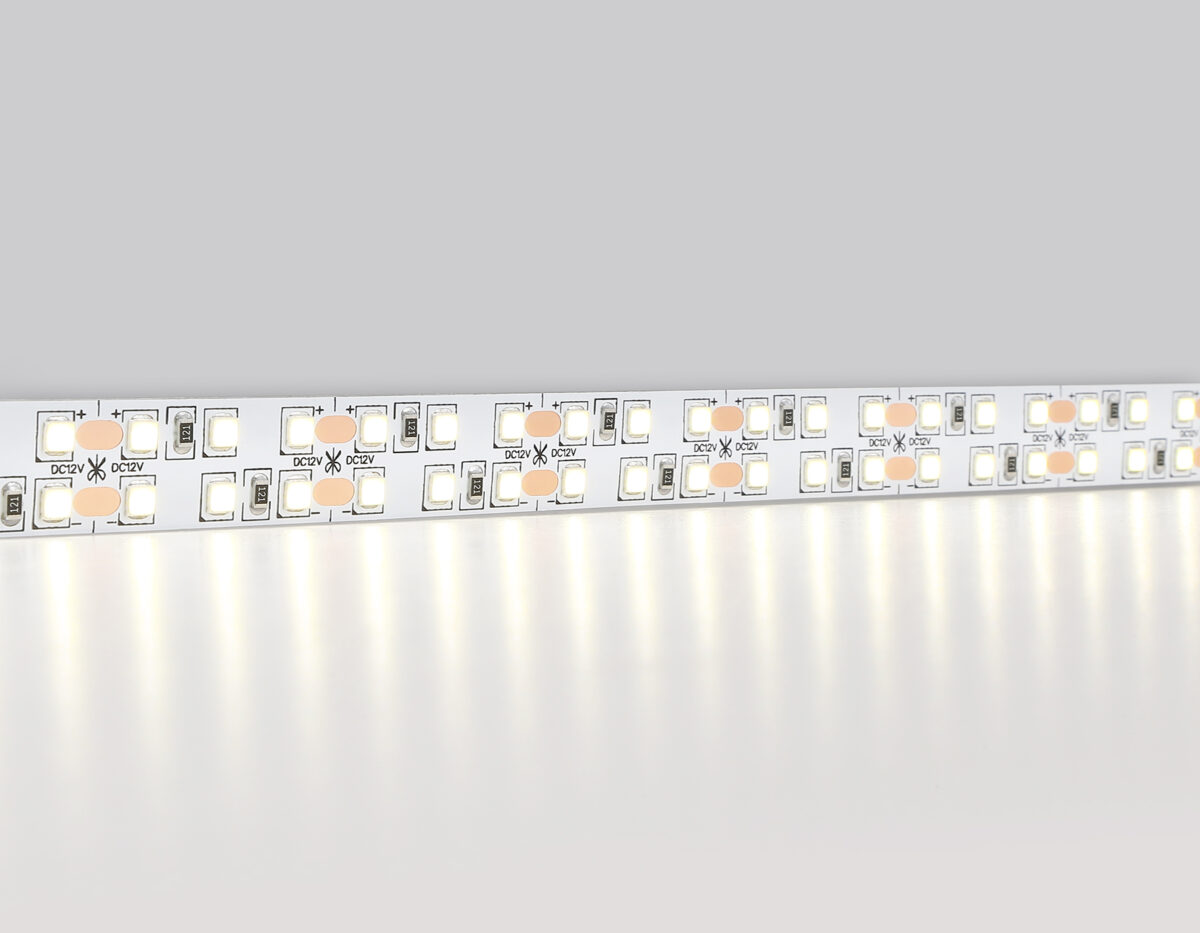 GS1702 2835 240Led/ 24W m/ 12V IP20 4500K/ 5000*14*1.2mm (2 конт.) — изображение 1