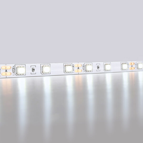 GS2003 5050 60Led/ 14.4W m/ 12V IP20 6500K/ 5000*10*1.87mm (2 конт.)