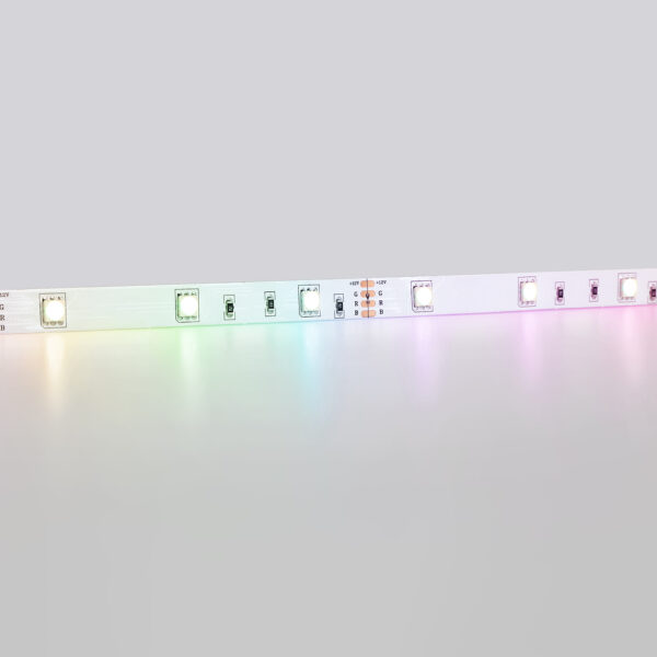 GS2201 5050 30Led/ 7.2W m/ 12V IP20 RGB /5000*10*1.87mm (4 конт.)