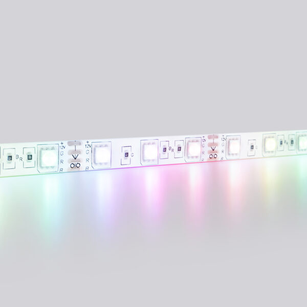 GS2302 5050 60Led/ 14.4W m/ 12V IP65 RGB/ 5000*10*2.87mm (4 конт.)