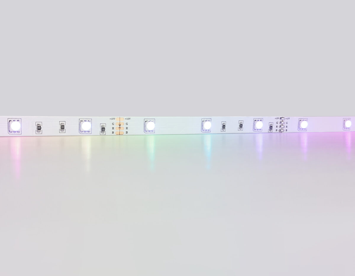 GS2401 5050 30Led/ 7.2W m/ 12V IP20 RGB/ 5000*10*1.87mm (4 конт.) комплект — изображение 1