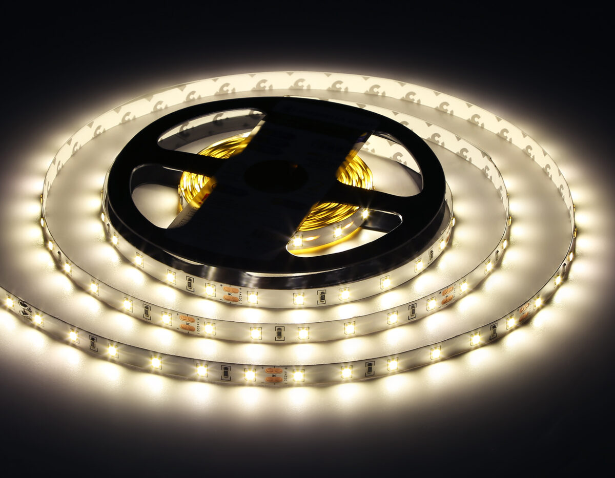 GS3002 2835 60Led/ 6W m/ 24V IP20 4500K/ 5000*8*1.2mm (2 конт.) — изображение 7