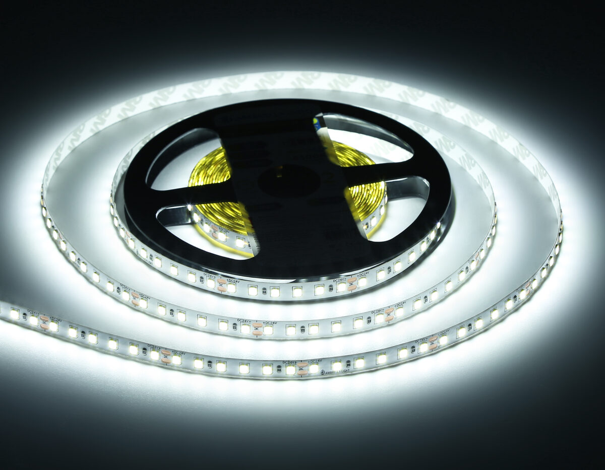 GS3103 2835 120Led/ 10W m/ 24V IP20 6500K/ 5000*8*1.2mm (2 конт.) — изображение 7