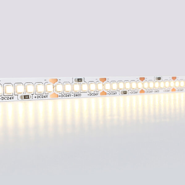 GS3301 2835 240Led/ 18W m/ 24V IP20 3000K/ 5000*10*1.2mm (2 конт.)