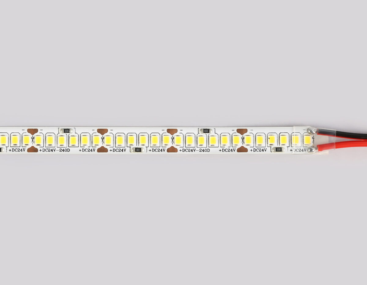 GS3401 2835 240Led/ 20W m/ 24V IP20 3000K/ 5000*10*1.2mm (2 конт.) — изображение 3