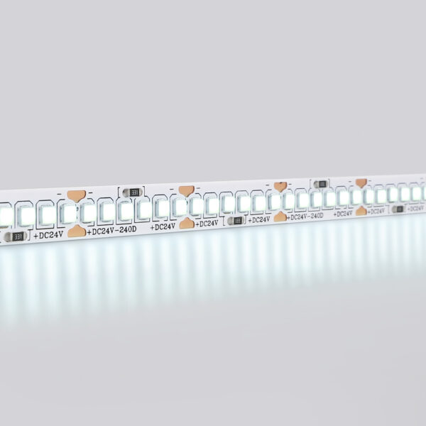 GS3403 2835 240Led/ 20W m/ 24V IP20 6500K/ 5000*10*1.2mm (2 конт.)