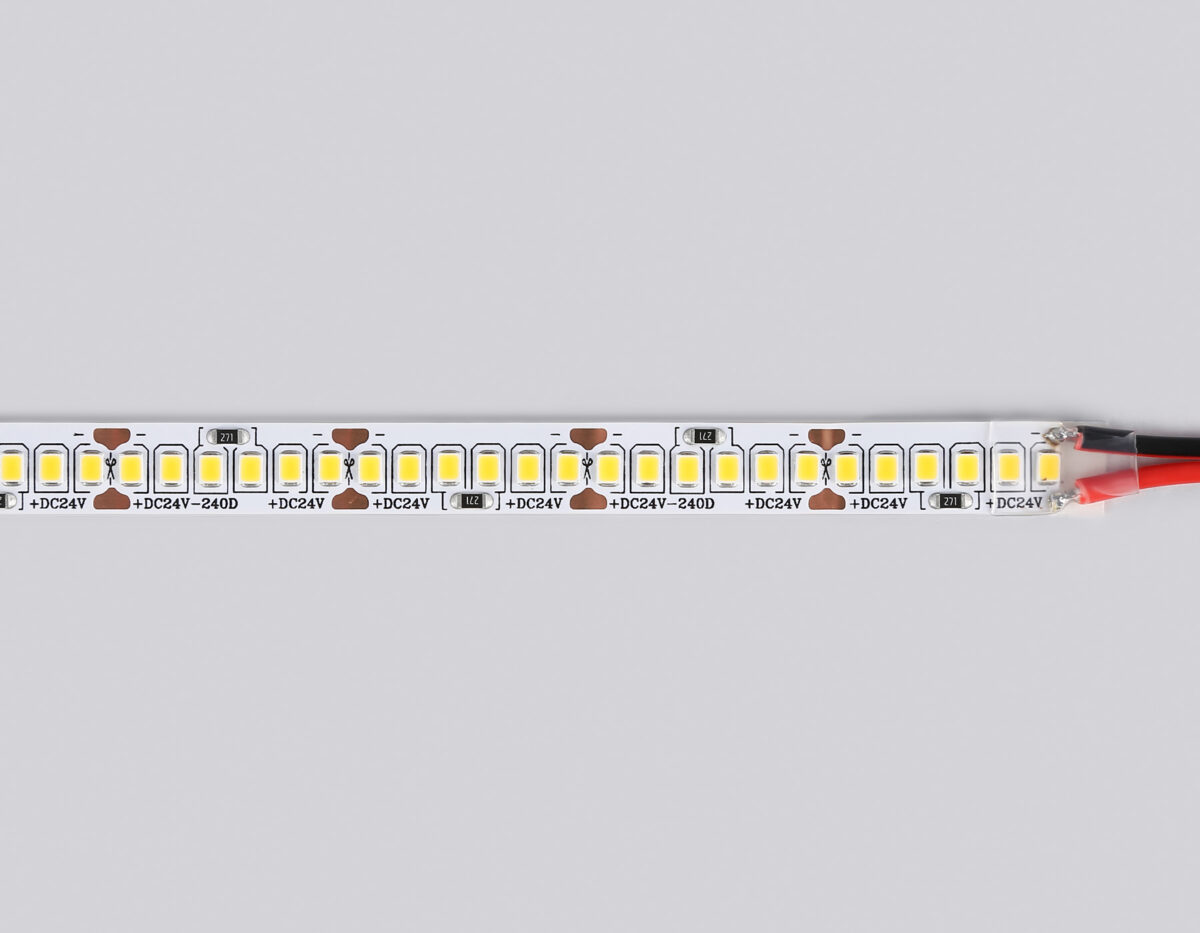GS3501 2835 240Led /22W m/ 24V IP20 3000K/ 5000*10*1.2mm (2 конт.) — изображение 3