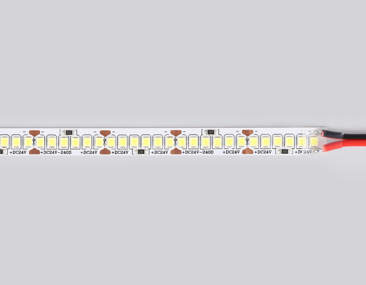 GS3503 2835 240Led /22W m/ 24V IP20 6500K/ 5000*10*1.2mm (2 конт.) — изображение 3