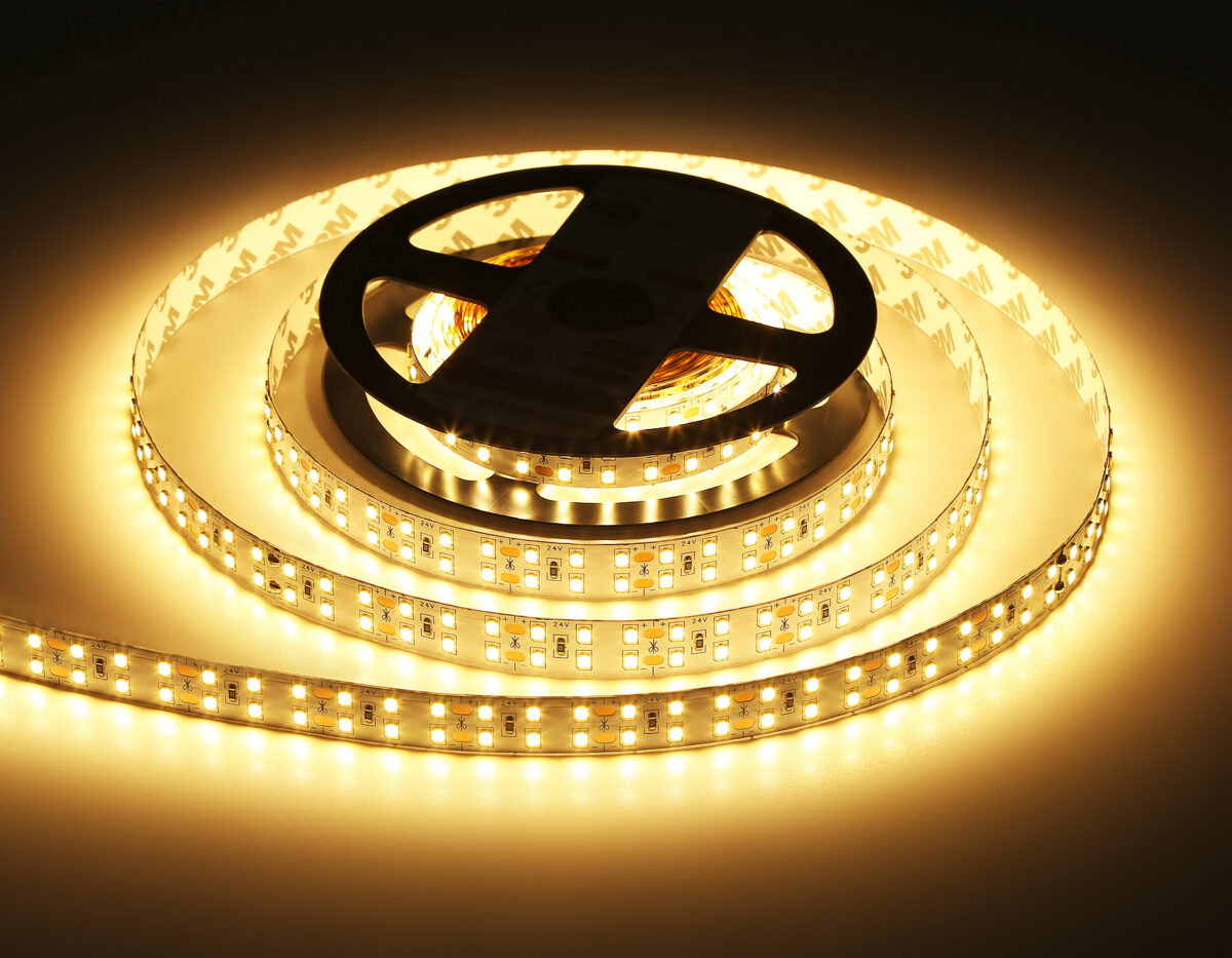 GS3601 2835 204Led/ 20W m/ 24V IP20 3000K/ 5000*14*1.2mm (2 конт.) — изображение 7