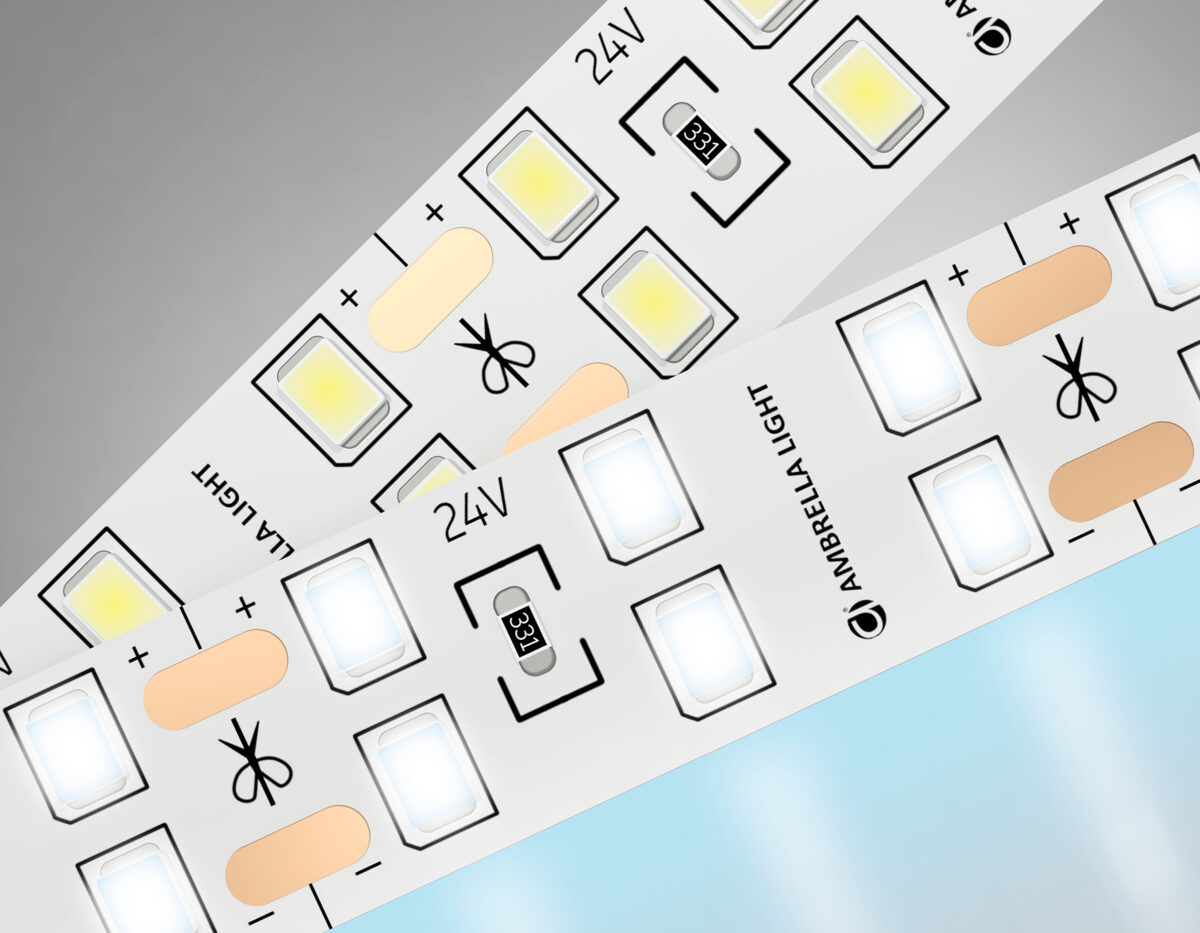 GS3603 2835 204Led/ 20W m/ 24V IP20 6500K/ 5000*14*1.2mm (2 конт.) — изображение 9