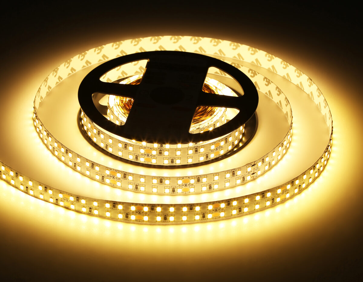 GS3701 2835 240Led /24W m/ 24V IP20 3000K/ 5000*14*1.2mm (2 конт.) — изображение 7