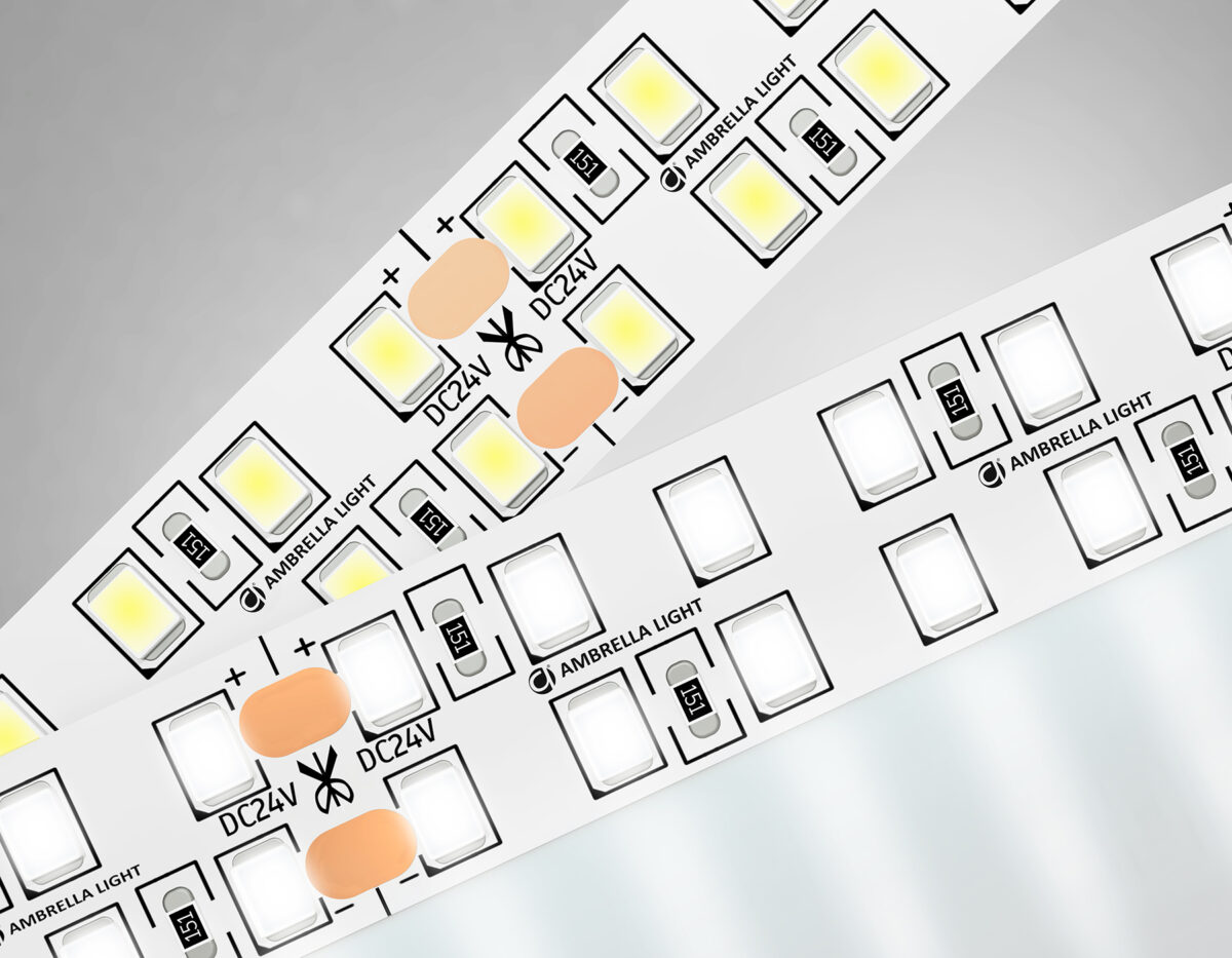 GS3702 2835 240Led /24W m/ 24V IP20 4500K/ 5000*14*1.2mm (2 конт.) — изображение 9