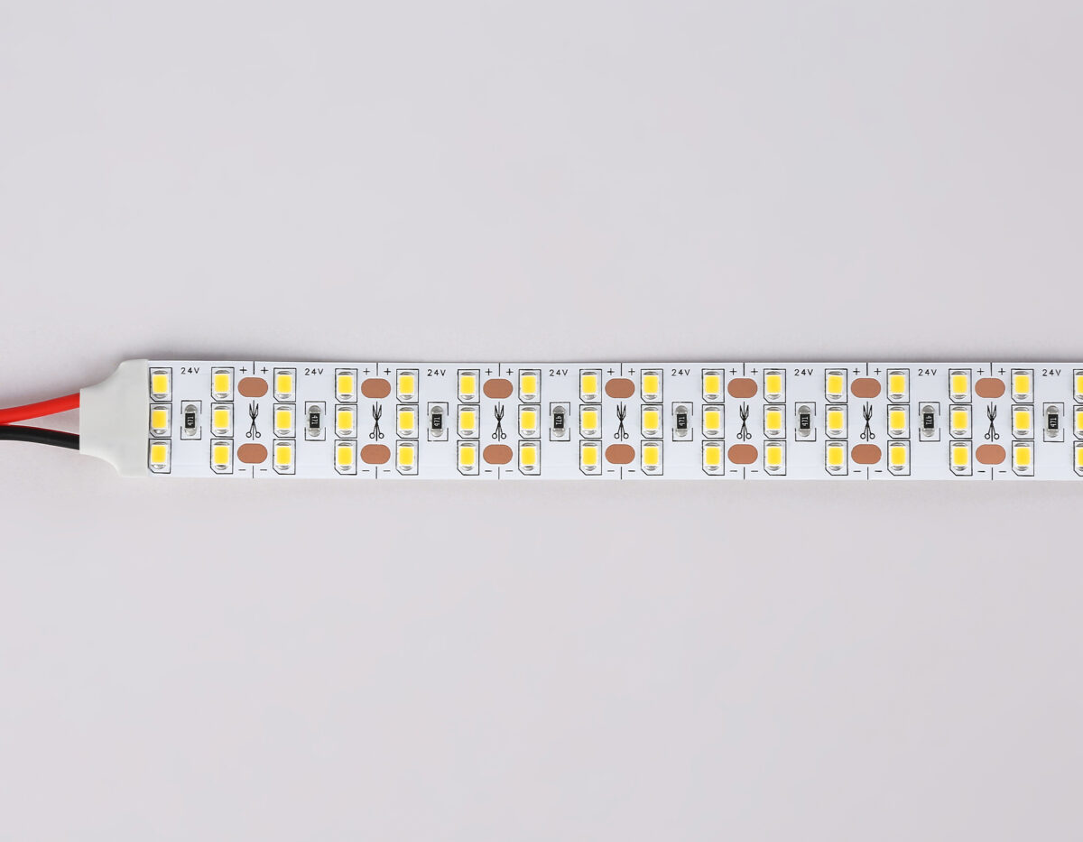 GS3901 2835 324Led/ 26W m/ 24V IP20 3000K/ 5000*18*1.2mm (2 конт.) — изображение 3