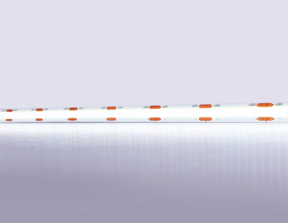 GS4653 COB 320Led/ 10W m/ 24V IP20 6500K/ 5000*8*1.54mm (2 конт.) — изображение 1