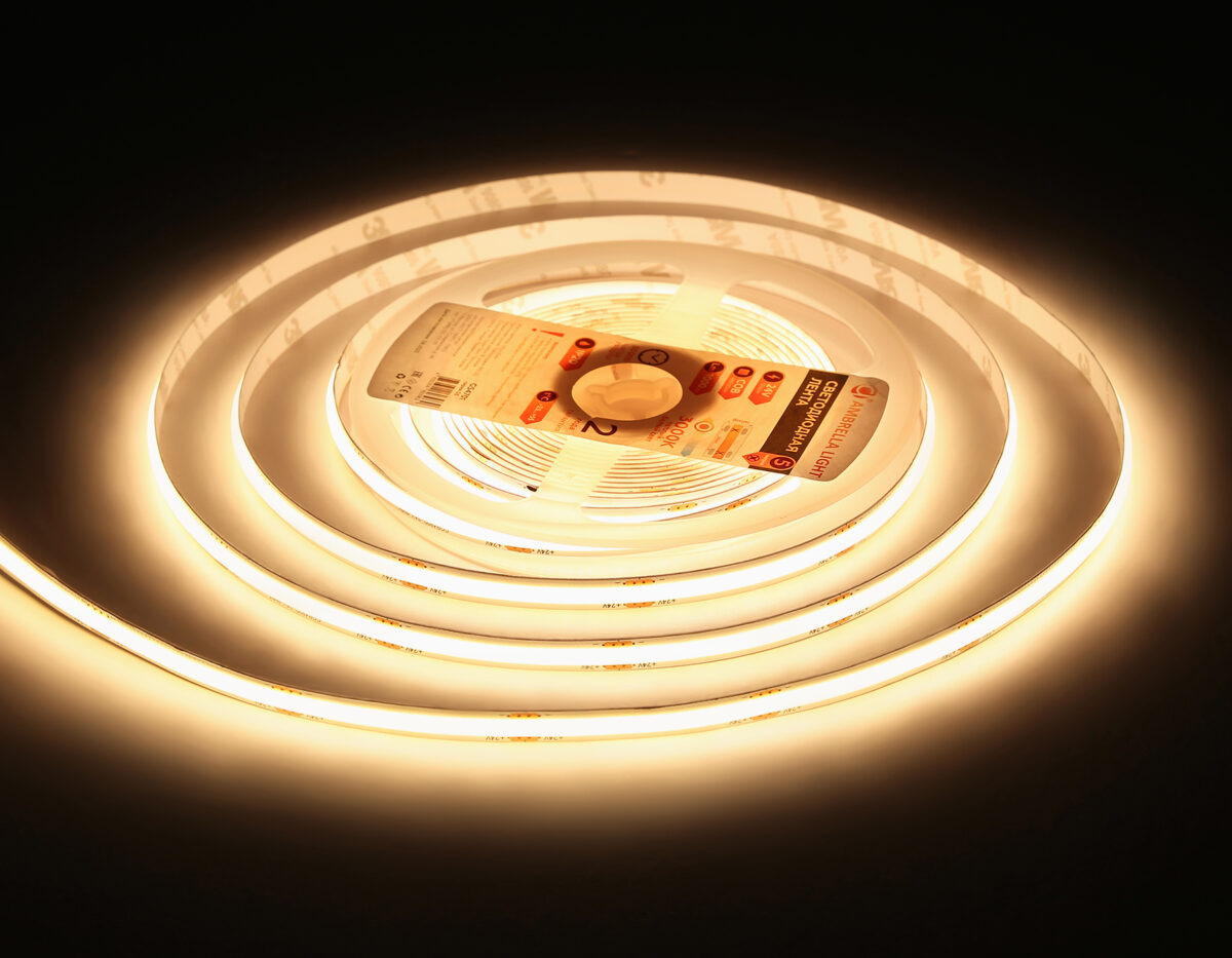 GS4701 COB 480Led/ 12W m/ 24V IP20 3000K/ 5000*8*1.54mm (2 конт.) — изображение 7