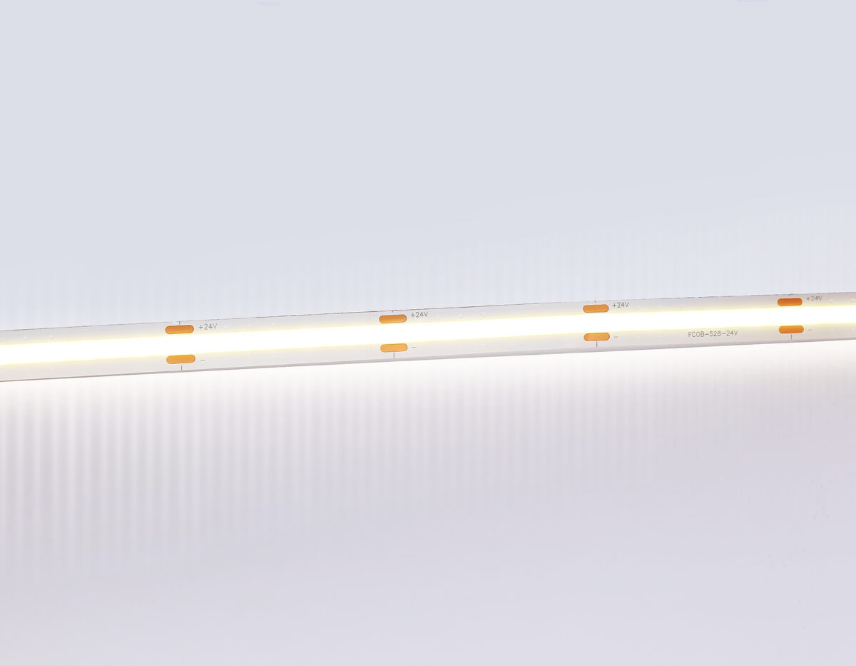 GS4752 COB 528Led/14W m/ 24V IP20 4500K/ 5m*10mm*2mm (2 конт.) — изображение 1