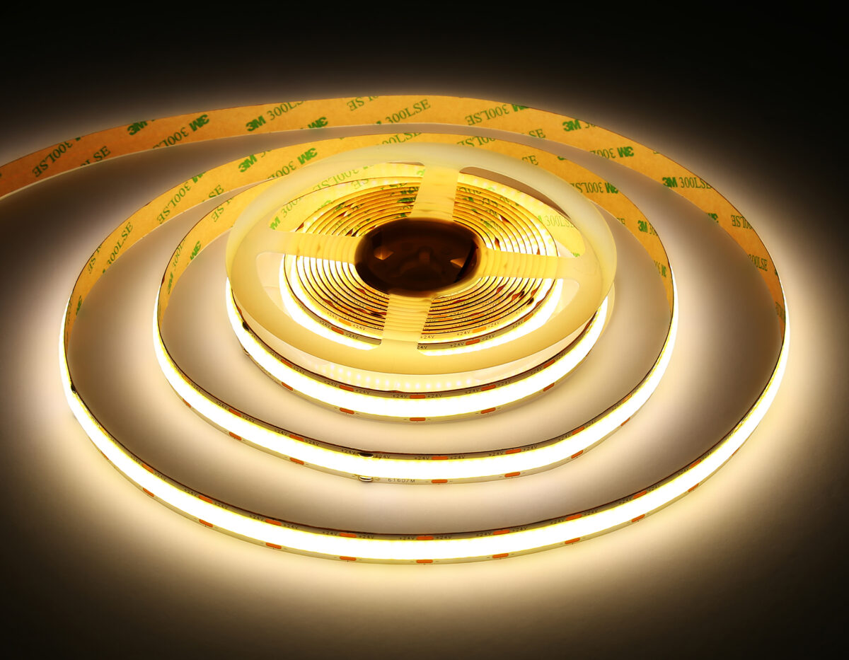 GS4802 COB 616Led/19W m/ 24V IP20 4500K/ 5m*12mm*2mm (2 конт.) — изображение 2