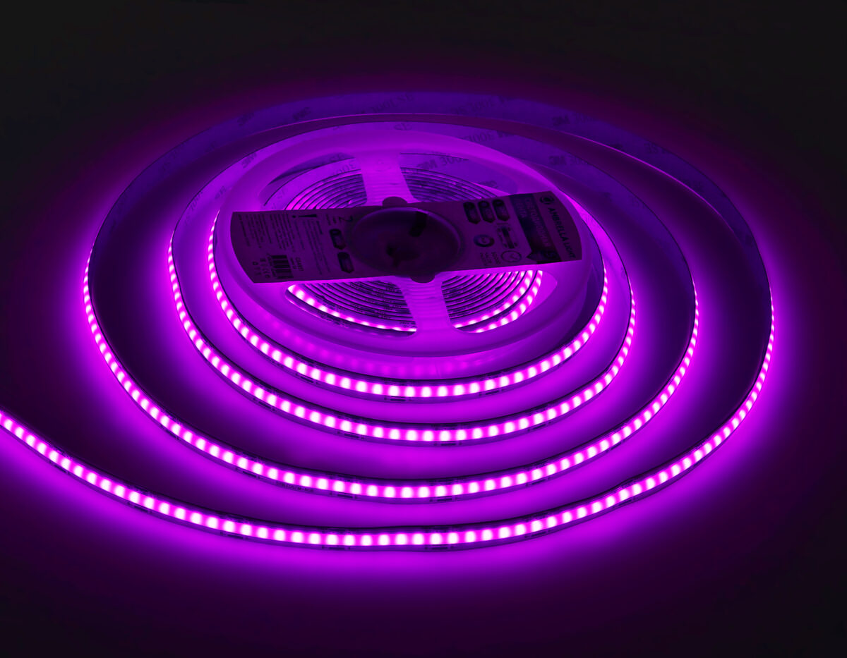 GS4951 COB 576Led/ 14W m/ 24V IP20 RGB/ 5m*10mm*3mm (4 конт.) — изображение 9