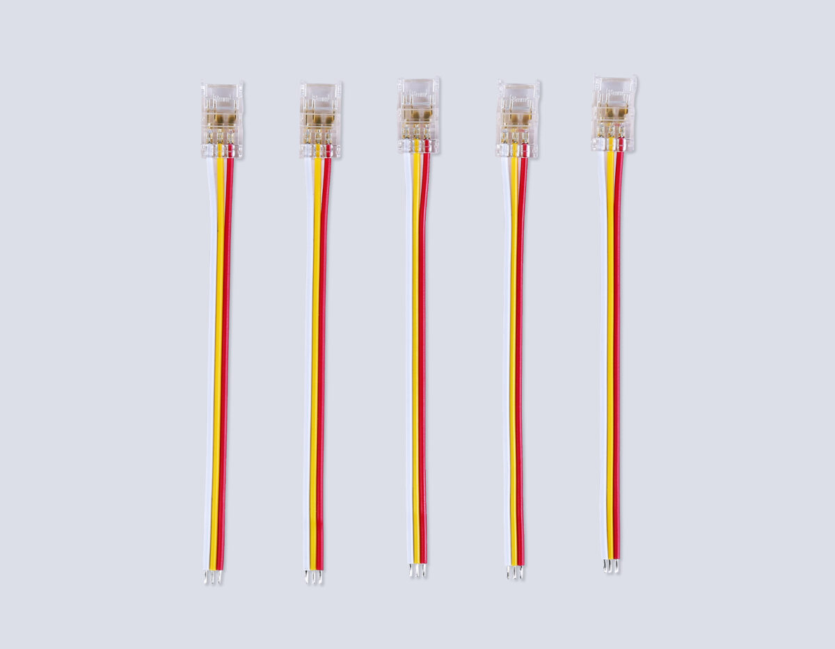 GS7406 Соединитель гибкий односторонний COB CCT 12/24V для лент 8mm (3 конт.) (5шт) — изображение 2