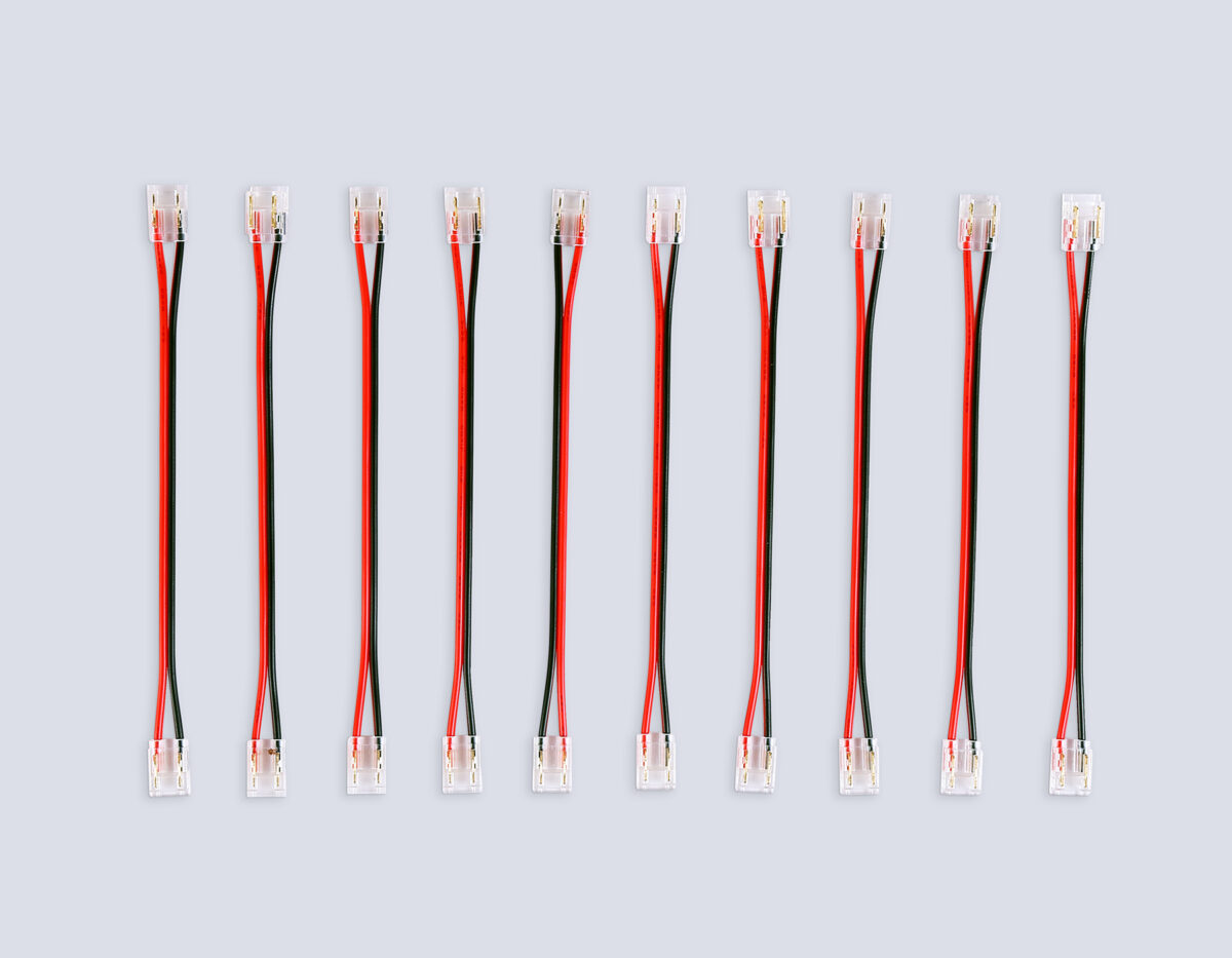 GS7895 Соединитель гибкий двухсторонний COB 12/24V для лент 8/10mm (2 конт.) (10шт) — изображение 1