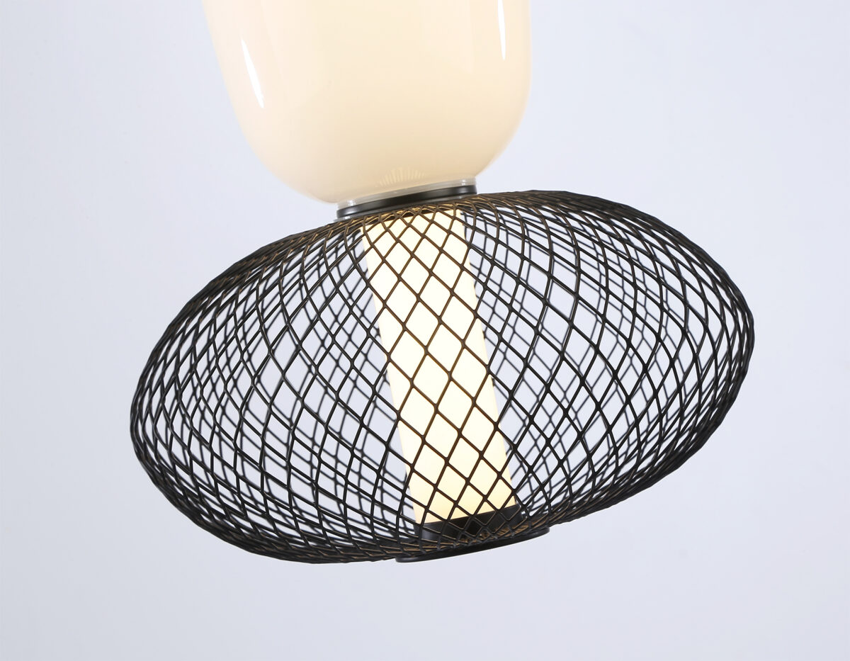 LH11007 BK/FR черный/белый матовый 15W 3000K D220*350 — изображение 4