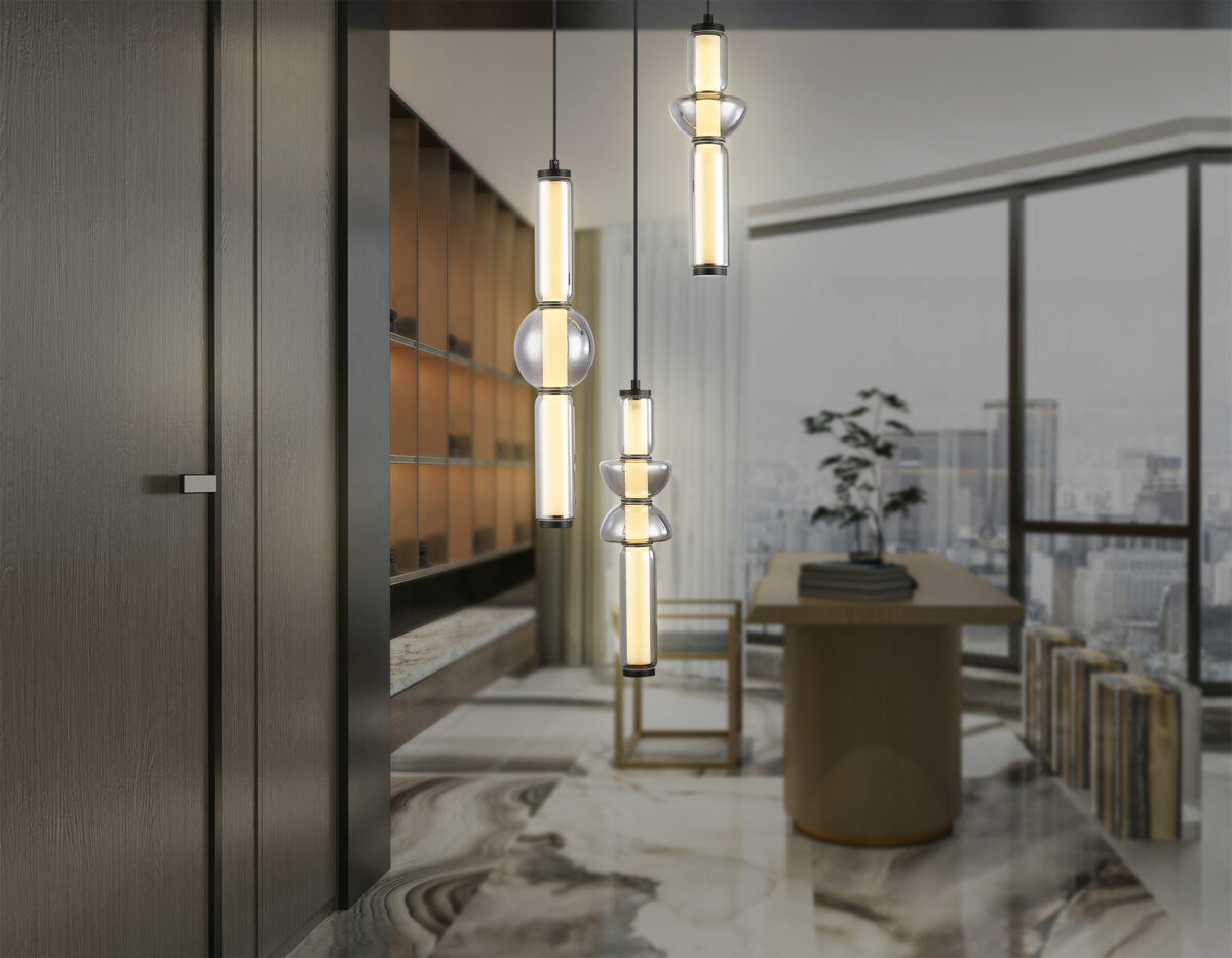 LH11026/3 BK/SM черный/дымчатый 40W 3000K D380*1720 — изображение 5