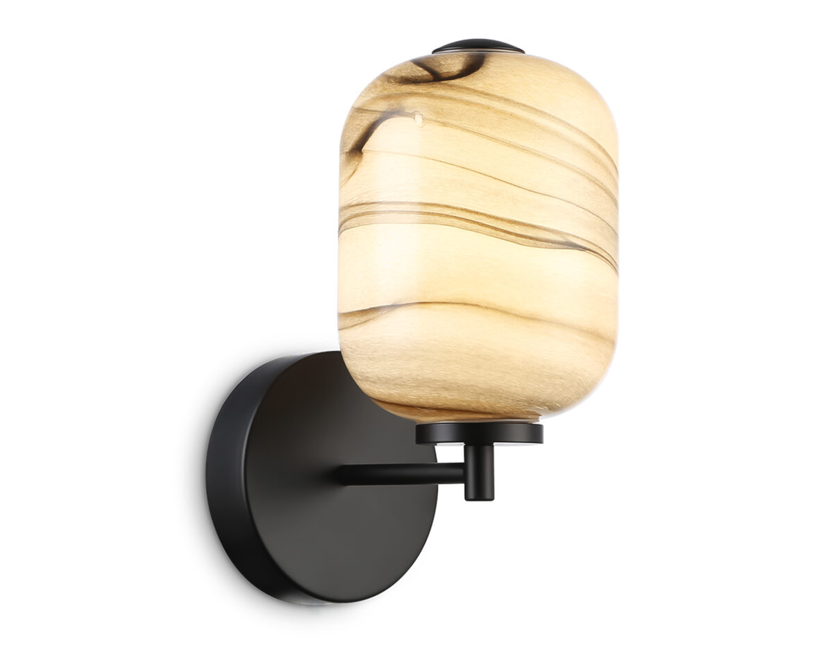 LH11039 BK/MG черный/мраморно-серый 8W 3000K 150*220*300 — изображение 7