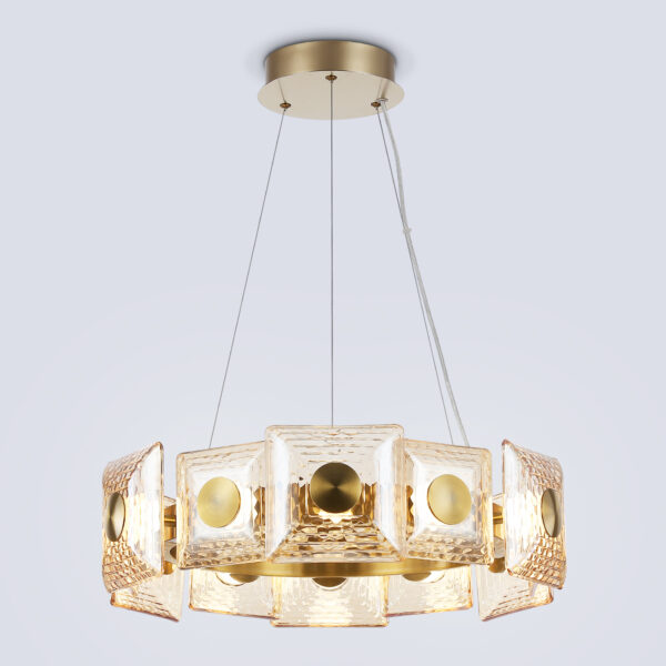 LH31021 BS/TI латунь/янтарь 56W 3000K D570*150