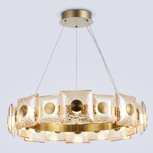 LH31027 BS/TI латунь/янтарь 72W 3000K D700*150