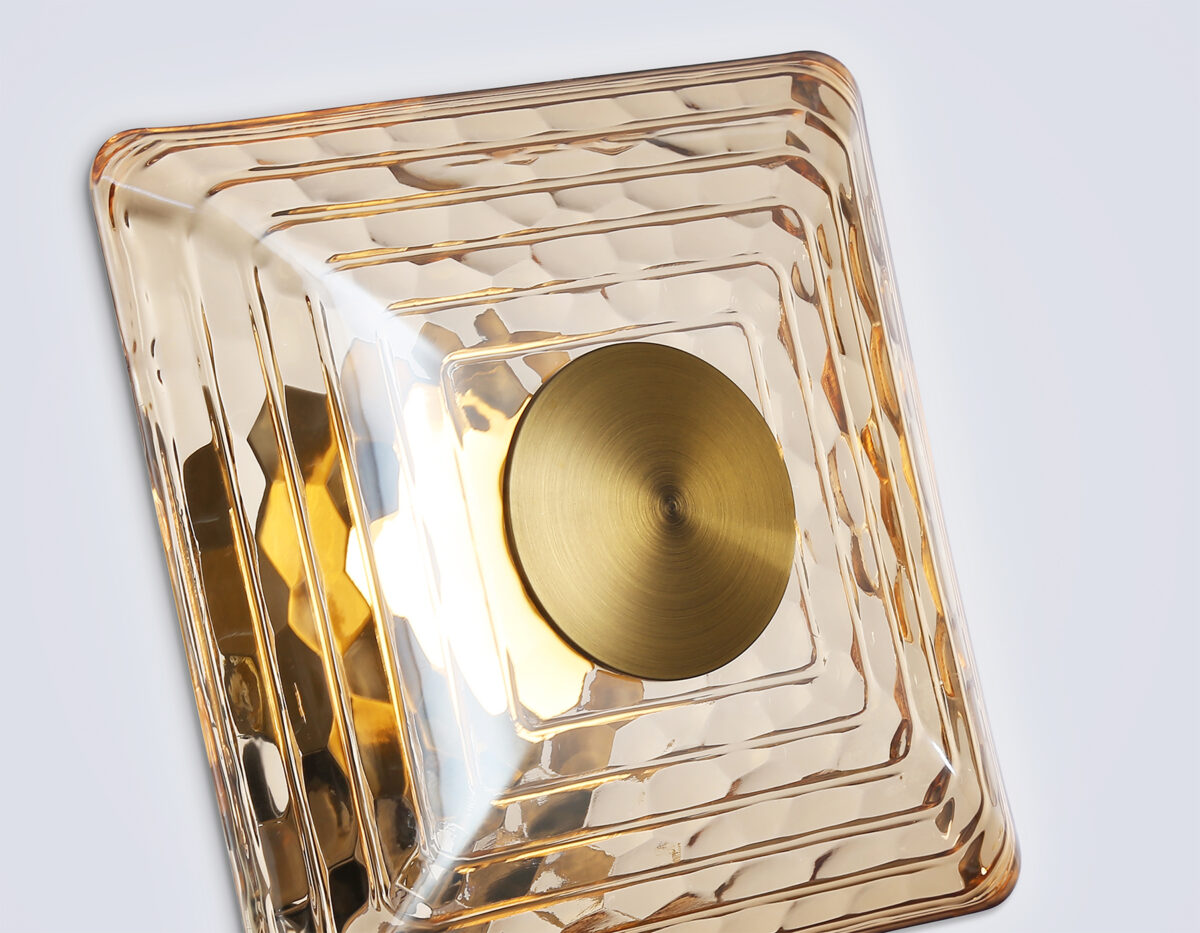 LH31035 BS/TI латунь/янтарь 6W 3000K 150*150*85 — изображение 4