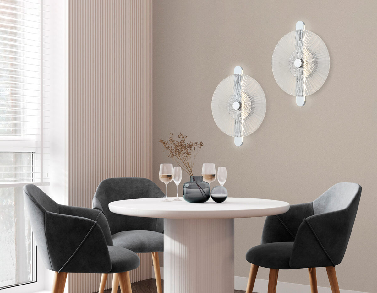 LH31141 СH/CL хром/прозрачный 13W 3000K 280*70*350 — изображение 7